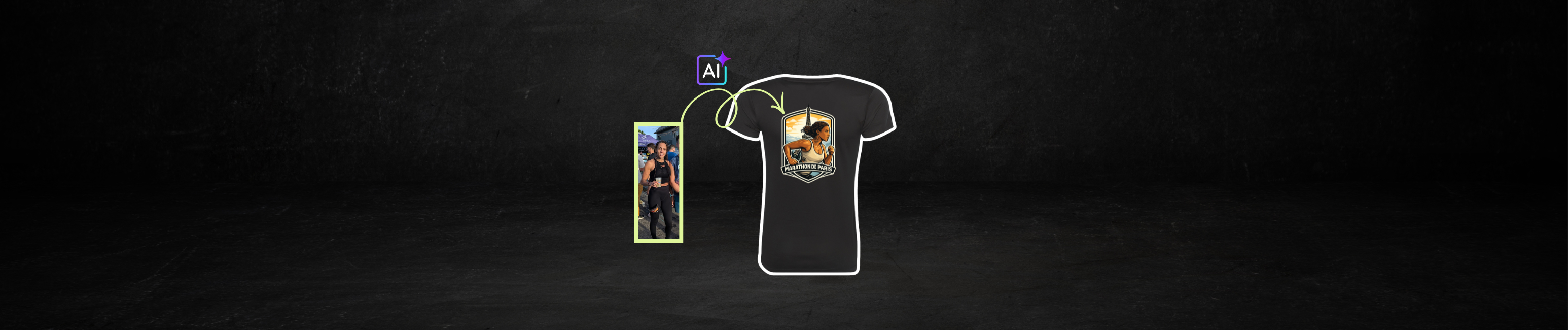 Créé un t-shirt unique pour le marathon de Paris