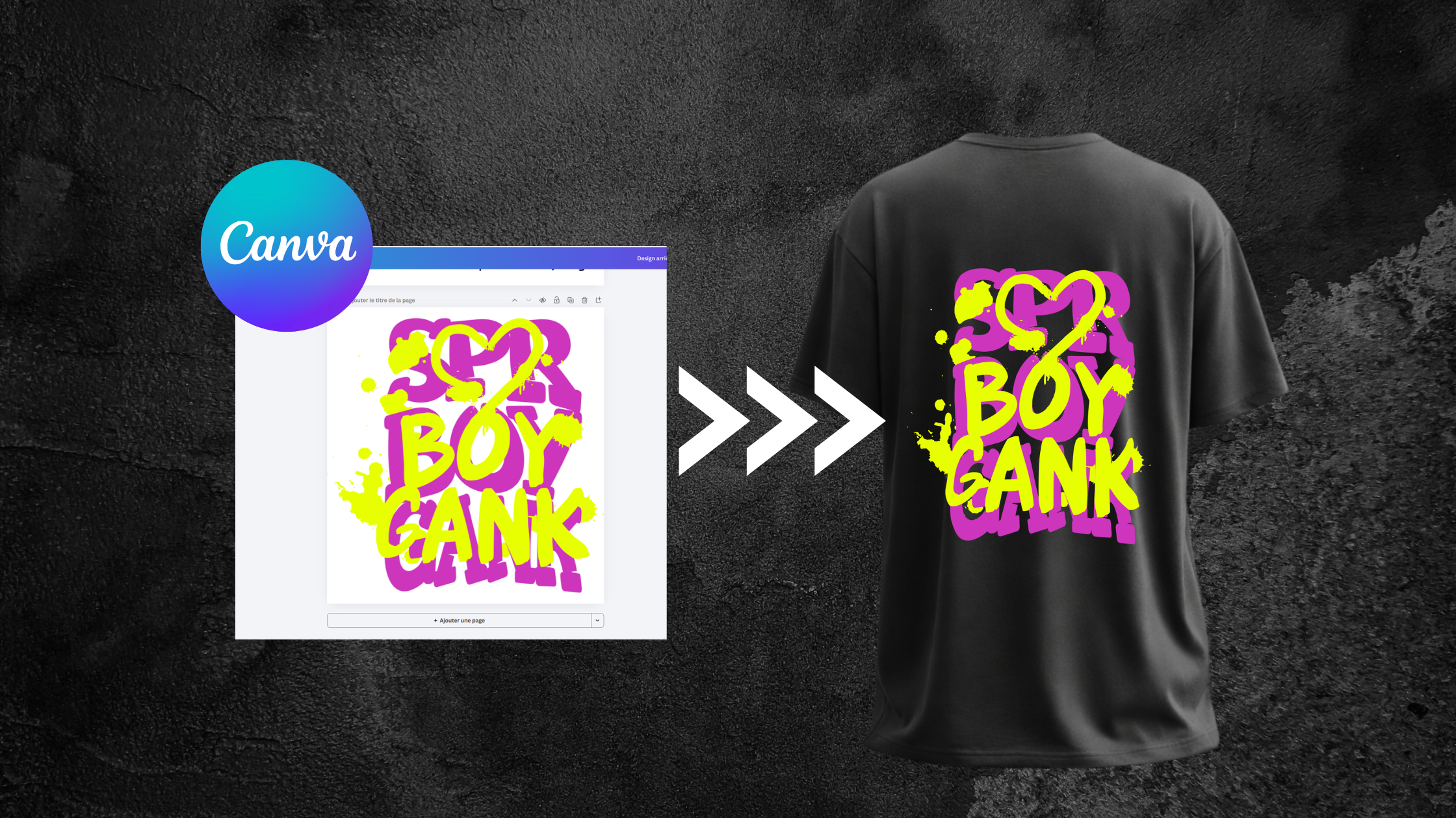 Créer son t-shirt personnalisé avec votre design CANVA
