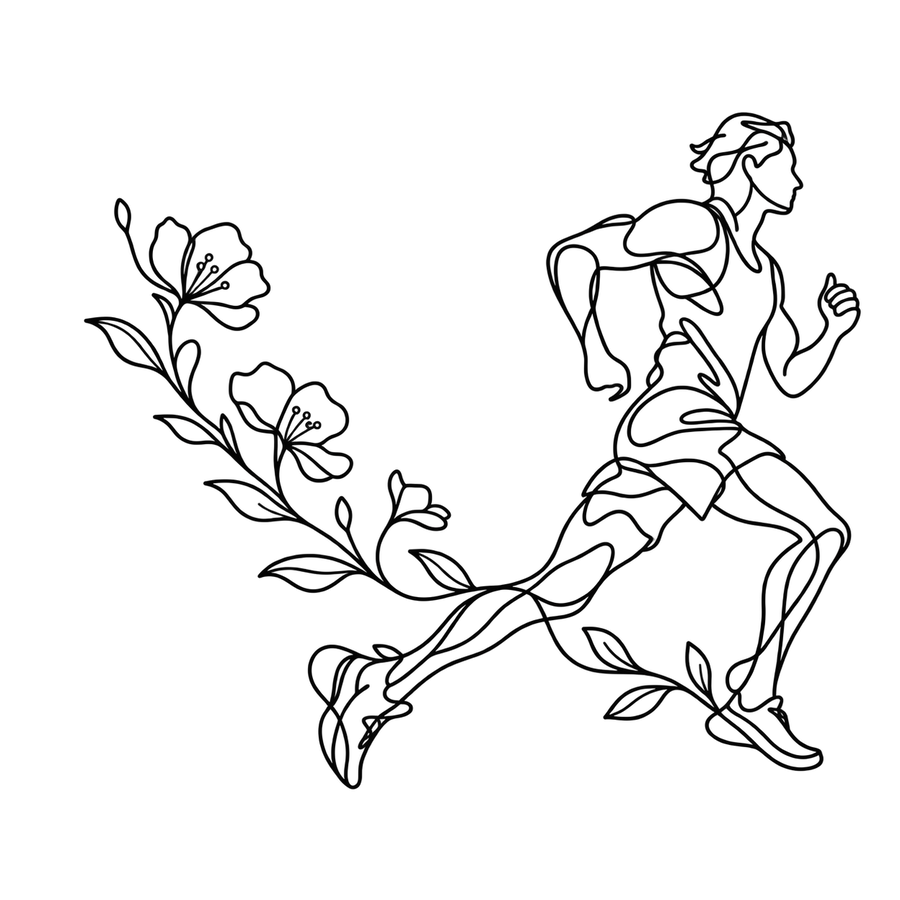 Läufer & Blumen